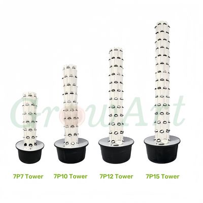 Torre Aeropônica 49 Potes Agricultura vertical Jardim interno Sistema de cultivo hidropônico