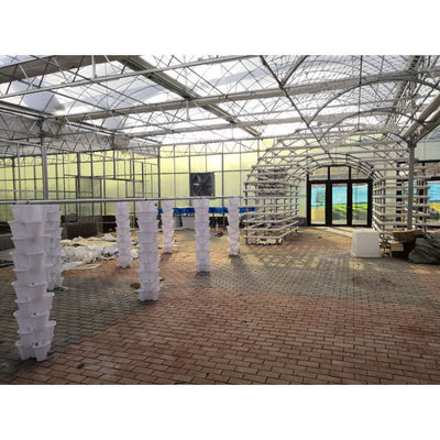 Potes de flores verticais empilhados de plástico moderno para cultivo de substrato