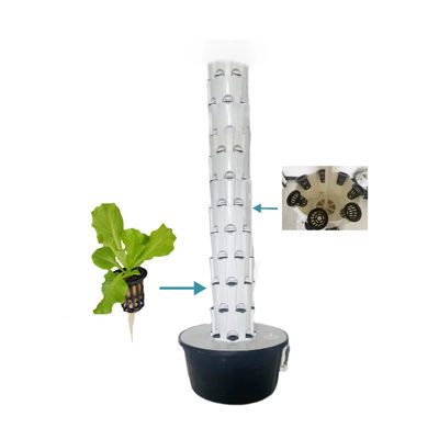 Torres aeropônicas Sistema hidropônico vertical Balcão Vegetais Cultivo sem solo