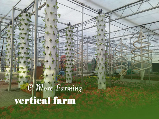 Sistema de cultivo hidropônico de vegetais e morangos com luz LED