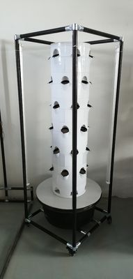 Sistema de cultivo hidropónico vertical para vegetais e morangos com prateleira