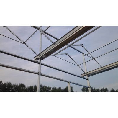 Agricultura de uma ou duas camadas Hidroponia de estufa com película de plástico