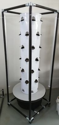 Sistema de cultivo hidropónico vertical para vegetais e morangos com prateleira