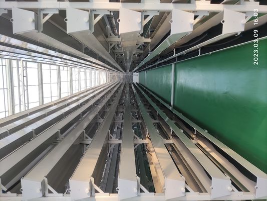 Plantação de frutas de qualidade alimentar em PVC