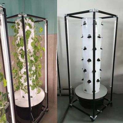 Sistema hidropónico Torre aeropónicaJardim hidropónico rotativo para vegetais de folhas