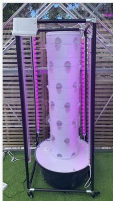 Sistema hidropónico Torre aeropónicaJardim hidropónico rotativo para vegetais de folhas