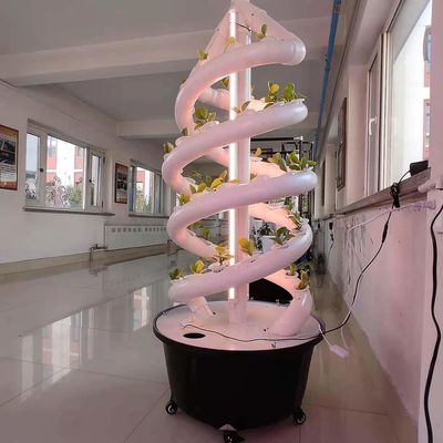 Sistema de cultivo hidropônico de jardim interior de dupla hélice