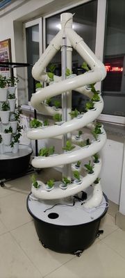 Sistema de cultivo hidropônico de jardim interior de dupla hélice