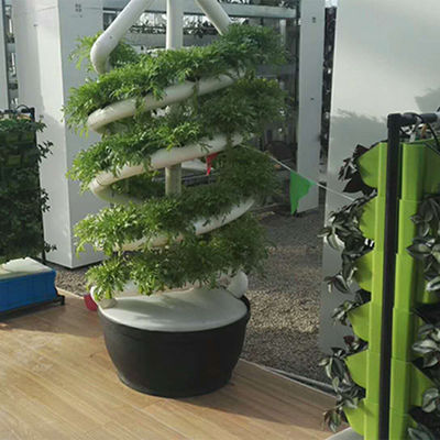 Plantação hidropônica de rotação de dupla hélice espiral NFT